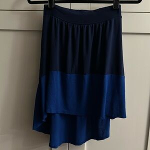 Loveapella color block multi length skirt.